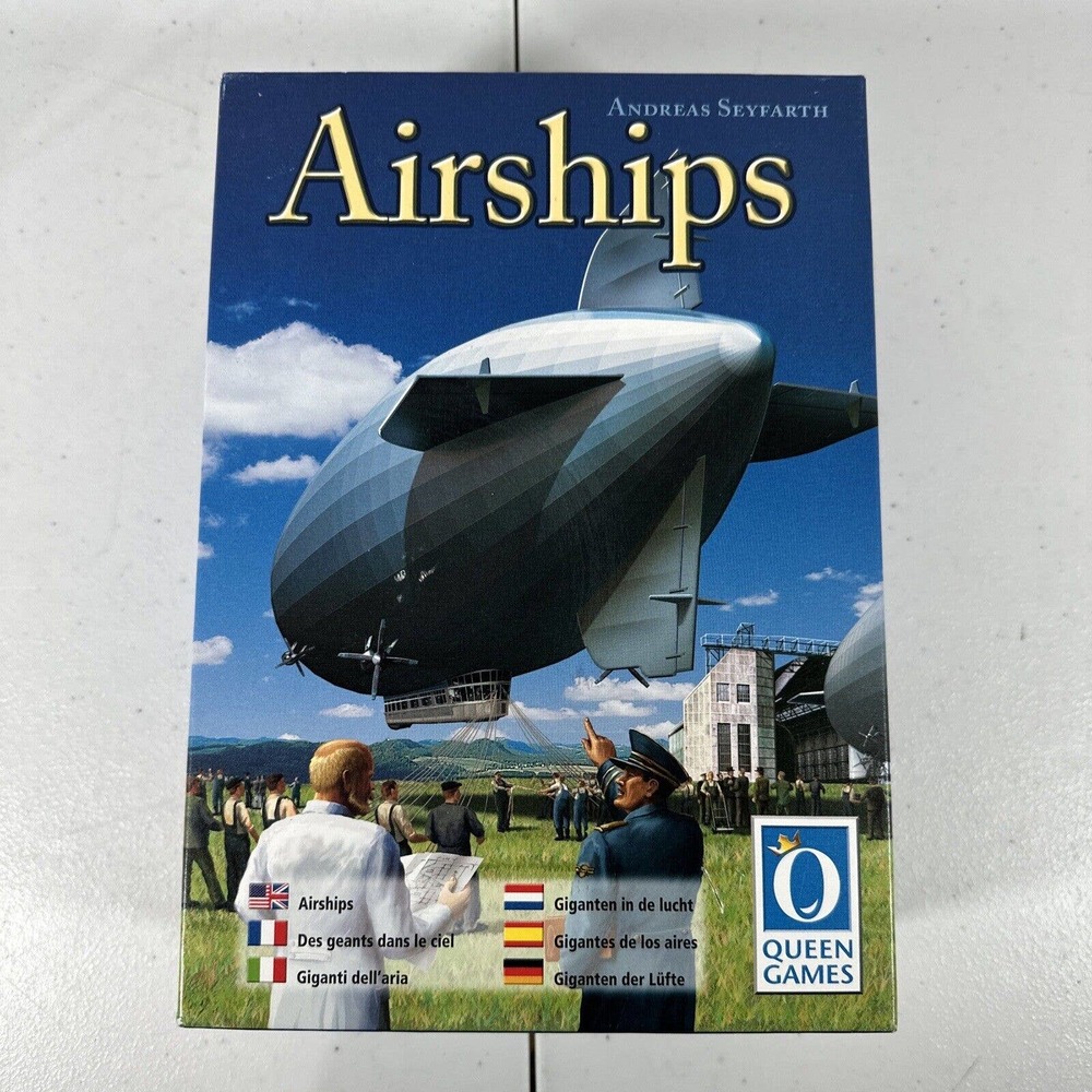 Andreas Seyfarth Airships Game 2007 Queen Games Germany 100% Complete! Excellent